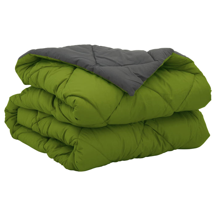 Pilotă de vară Verde și Antracit 220 x 135 cm Microfibră - WALTI WALTI