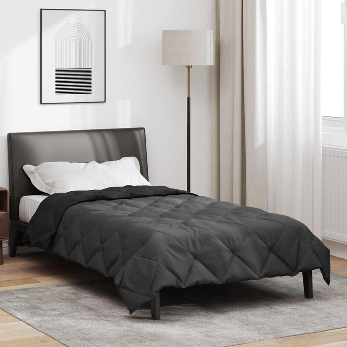 Pilotă de vară Negru și antracit 200 x 135 cm Microfibră - WALTI WALTI