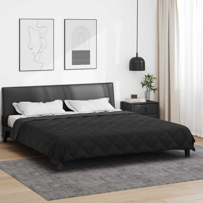 Pilotă de vară Negru și antracit 220 x 260 cm Microfibră - WALTI WALTI