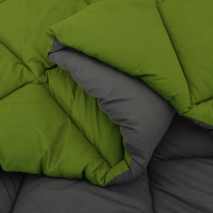 Duvet complet pe tot parcursul anului Verde și Antracit WALTI