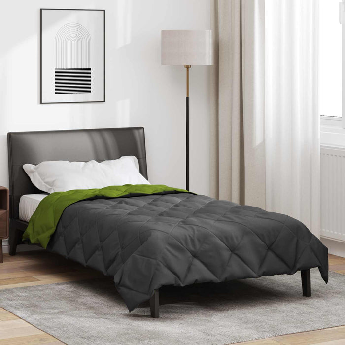 Duvet complet pe tot parcursul anului Verde și Antracit WALTI