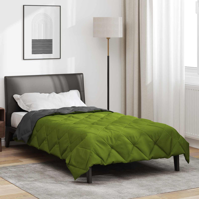 Duvet complet pe tot parcursul anului Verde și Antracit WALTI