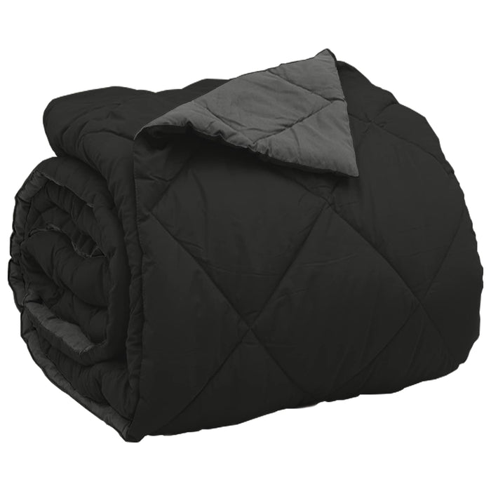 Duvet complet pe tot parcursul anului Negru și antracit - WALTI WALTI