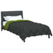 Duvet de iarnă Verde și Antracit 200 x 135 cm Microfibră - WALTI WALTI