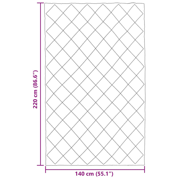 Duvet de iarnă Verde și Antracit 220 x 140 cm Microfibră - WALTI WALTI