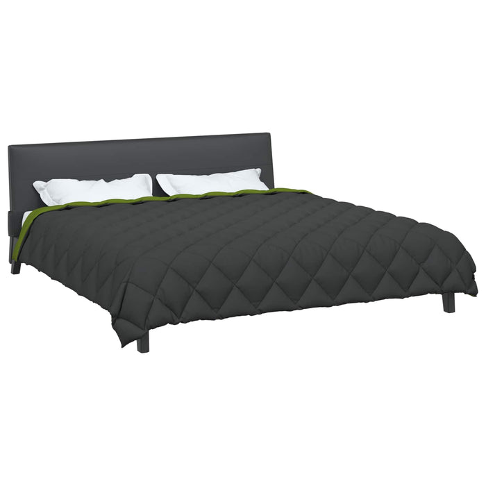 Duvet de iarnă Verde și Antracit 220 x 260 cm Microfibră - WALTI WALTI