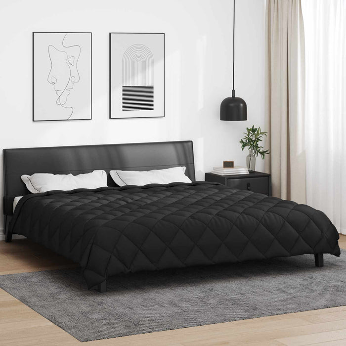 Duvet de iarnă Negru 240 x 200 cm Microfibră - WALTI WALTI