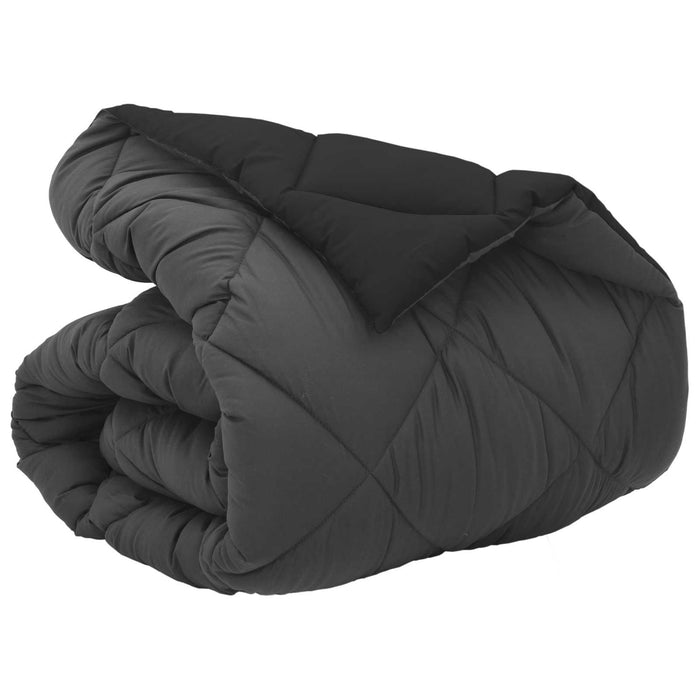Duvet de iarnă Negru și antracit 200 x 135 cm Microfibră - WALTI WALTI