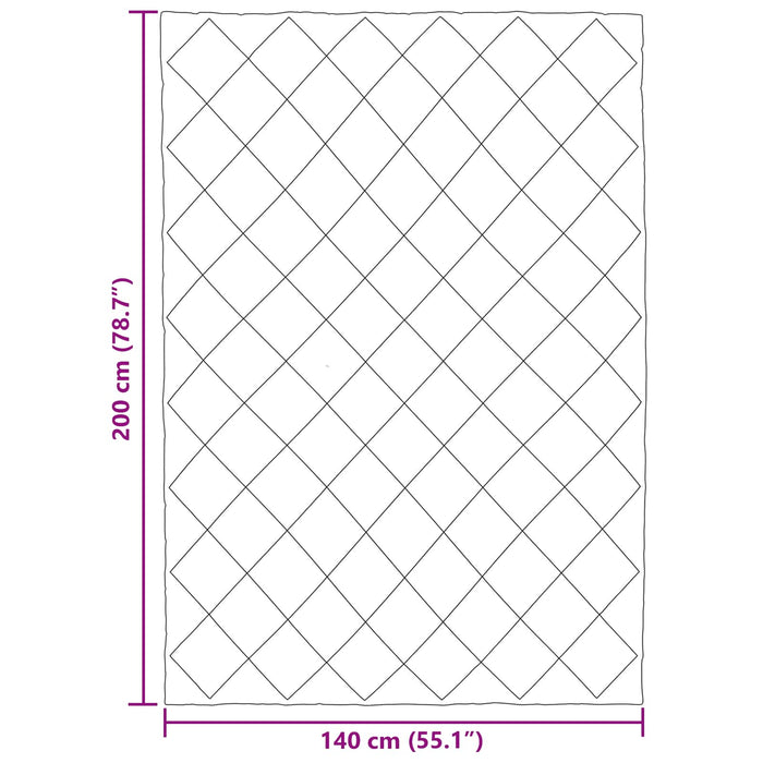 Duvet de iarnă Negru și antracit 200 x 140 cm Microfibră - WALTI WALTI