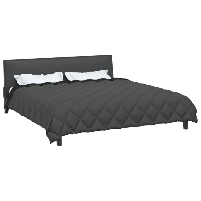 Duvet de iarnă Negru și antracit 200 x 200 cm Microfibră - WALTI WALTI