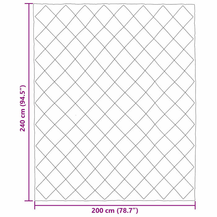 Duvet de iarnă Negru și antracit 240 x 200 cm Microfibră - WALTI WALTI
