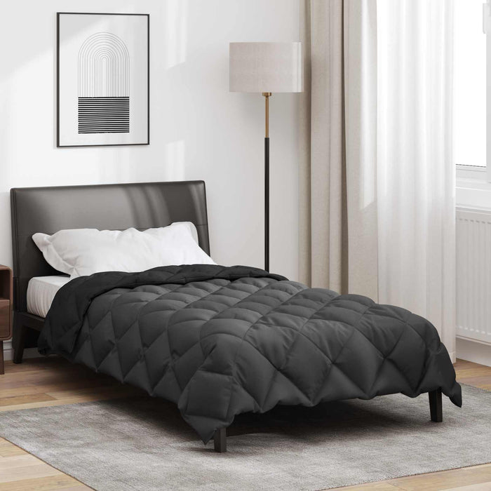 Duvet de iarnă Negru și antracit 220 x 140 cm Microfibră - WALTI WALTI