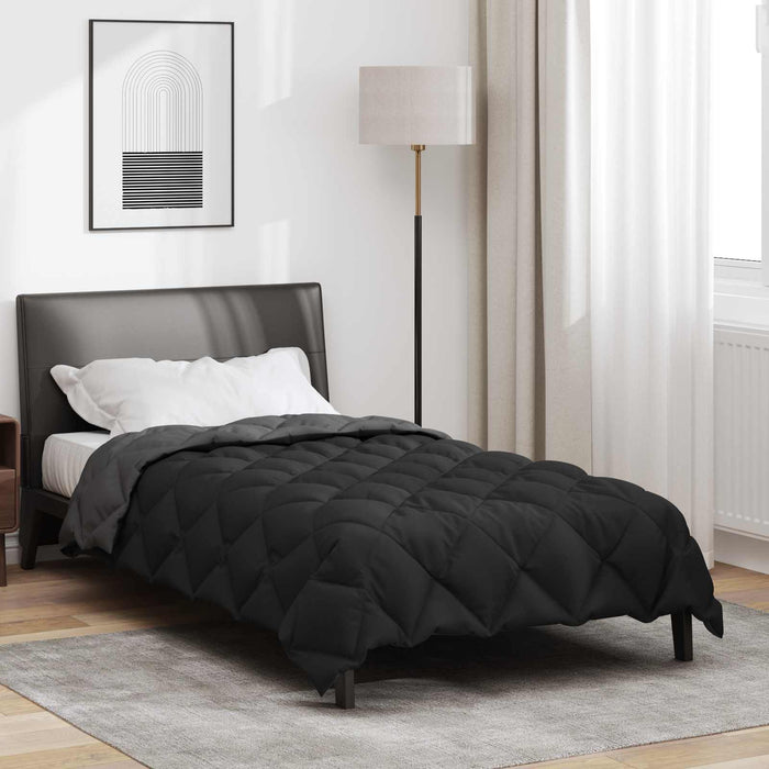 Duvet de iarnă Negru și antracit 220 x 155 cm Microfibră - WALTI WALTI