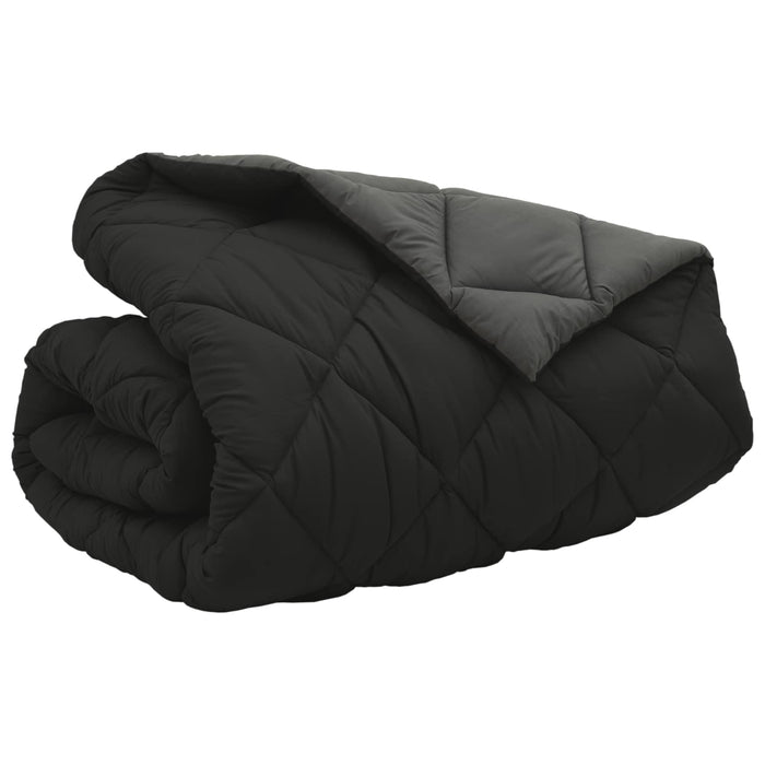 Duvet de iarnă Negru și antracit 220 x 200 cm Microfibră - WALTI WALTI