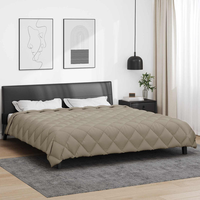 Duvet de iarnă Gri deschis 240 x 260 cm Microfibră - WALTI WALTI