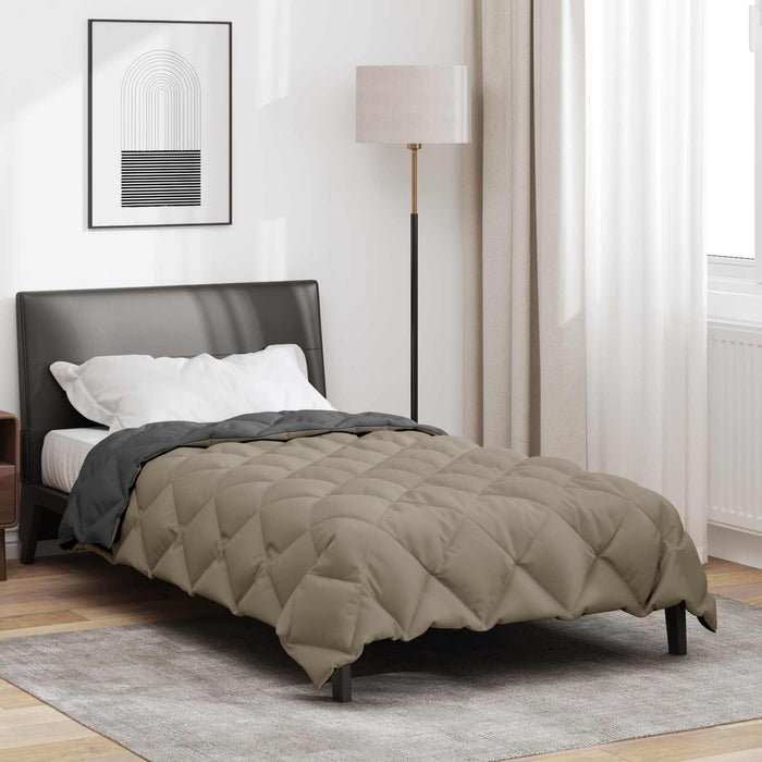 Duvet de iarnă Gri deschis și antracit 200 x 135 cm Microfibră - WALTI WALTI