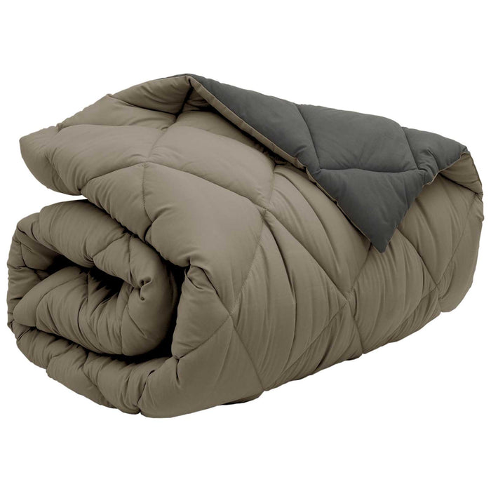 Duvet de iarnă Gri deschis și antracit 200 x 140 cm Microfibră - WALTI WALTI