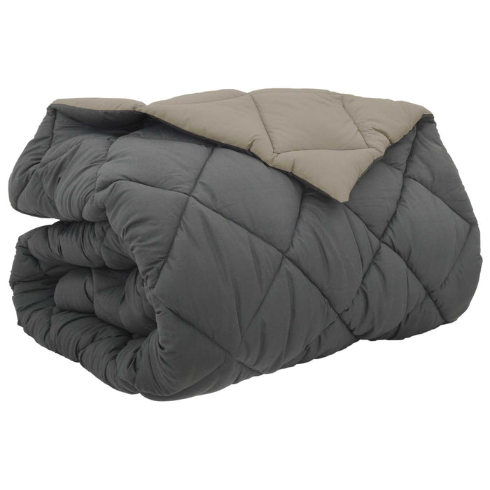 Duvet de iarnă Gri deschis și antracit 200 x 200 cm Microfibră - WALTI WALTI