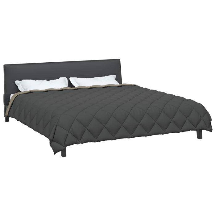 Duvet de iarnă Gri deschis și antracit 200 x 200 cm Microfibră - WALTI WALTI
