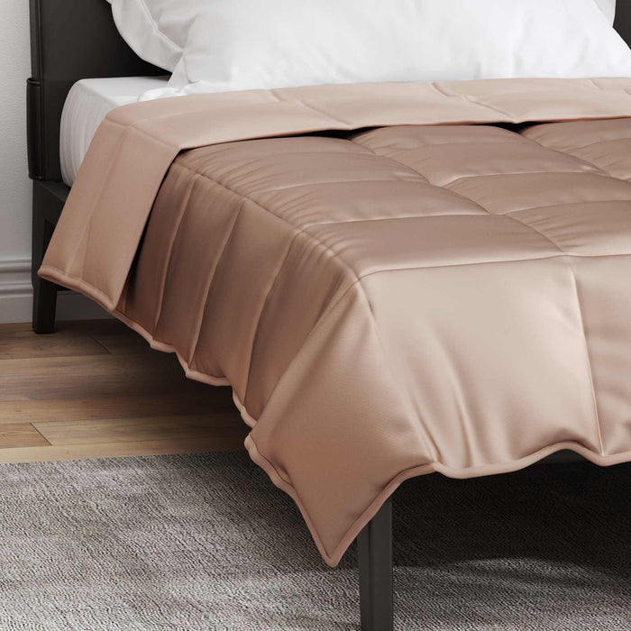 Pilotă de vară Auriu 220 x 140 cm Satin și Microfibra - WALTI WALTI
