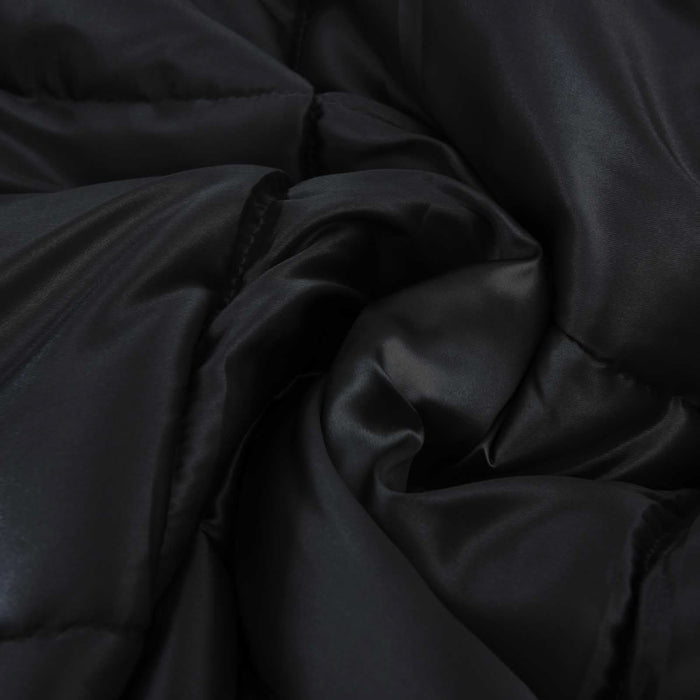 Pilotă de vară Negru 200 x 155 cm Satin și Microfibra - WALTI WALTI