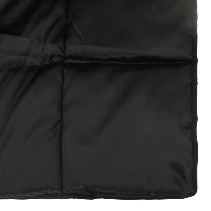 Pilotă de vară Negru 200 x 155 cm Satin și Microfibra - WALTI WALTI
