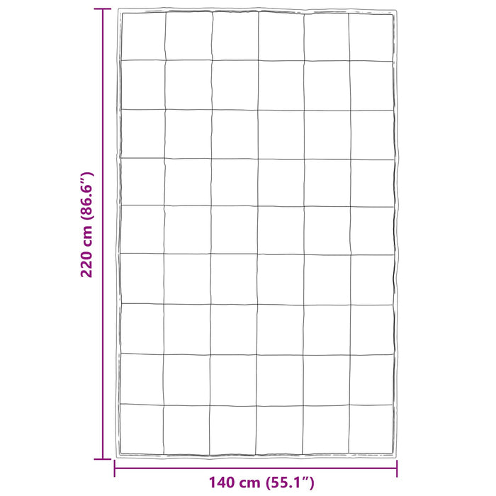 Pilotă de vară Negru 220 x 140 cm Satin și Microfibra - WALTI WALTI