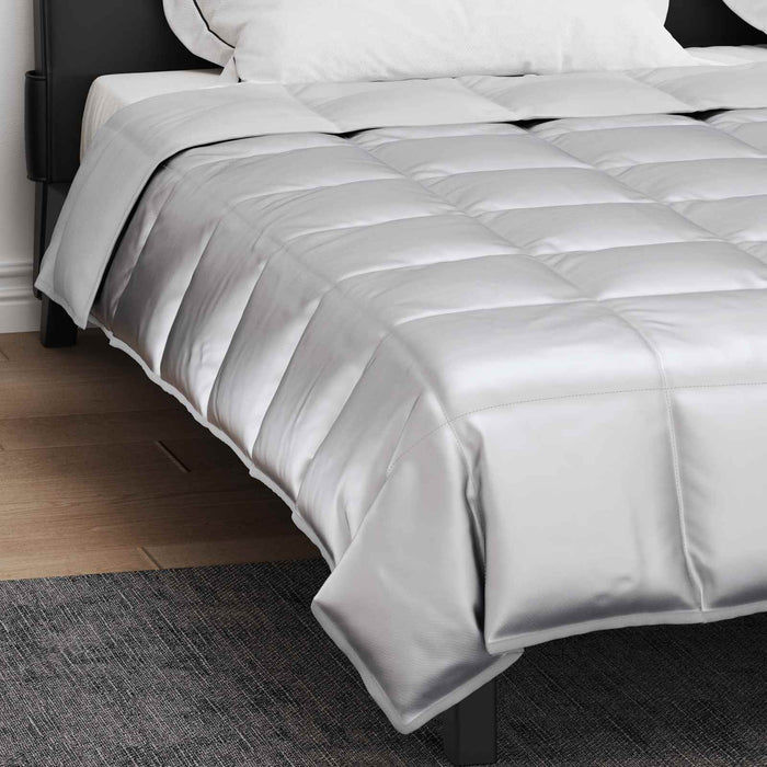Pilotă de vară Argintiu 220 x 200 cm Satin și Microfibra - WALTI WALTI
