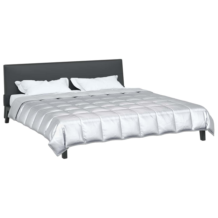Pilotă de vară Argintiu 220 x 260 cm Satin și Microfibra - WALTI WALTI