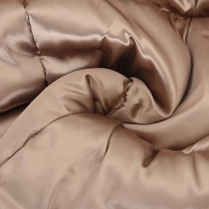 Duvet de iarnă Auriu 200 x 155 cm Satin și Microfibra - WALTI WALTI