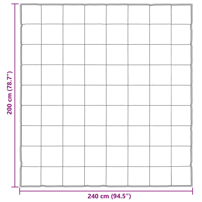 Duvet de iarnă Auriu 240 x 200 cm Satin și Microfibra - WALTI WALTI