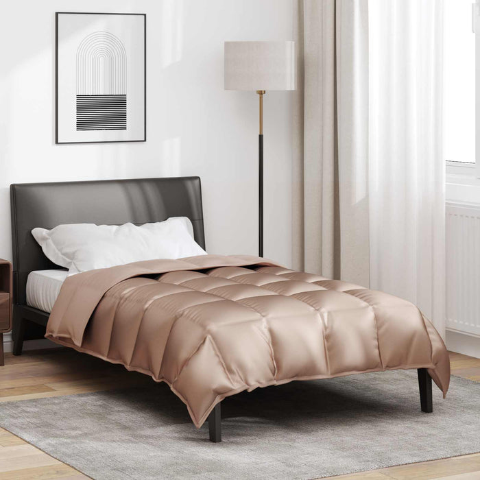 Duvet de iarnă Auriu 220 x 135 cm Satin și Microfibra - WALTI WALTI