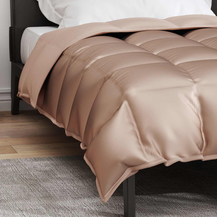 Duvet de iarnă Auriu 220 x 140 cm Satin și Microfibra - WALTI WALTI