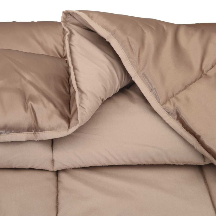 Duvet de iarnă Auriu 220 x 200 cm Satin și Microfibra - WALTI WALTI