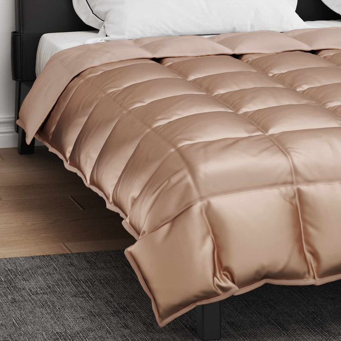 Duvet de iarnă Auriu 220 x 200 cm Satin și Microfibra - WALTI WALTI