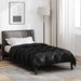 Duvet de iarnă Negru 200 x 135 cm Satin și Microfibra - WALTI WALTI