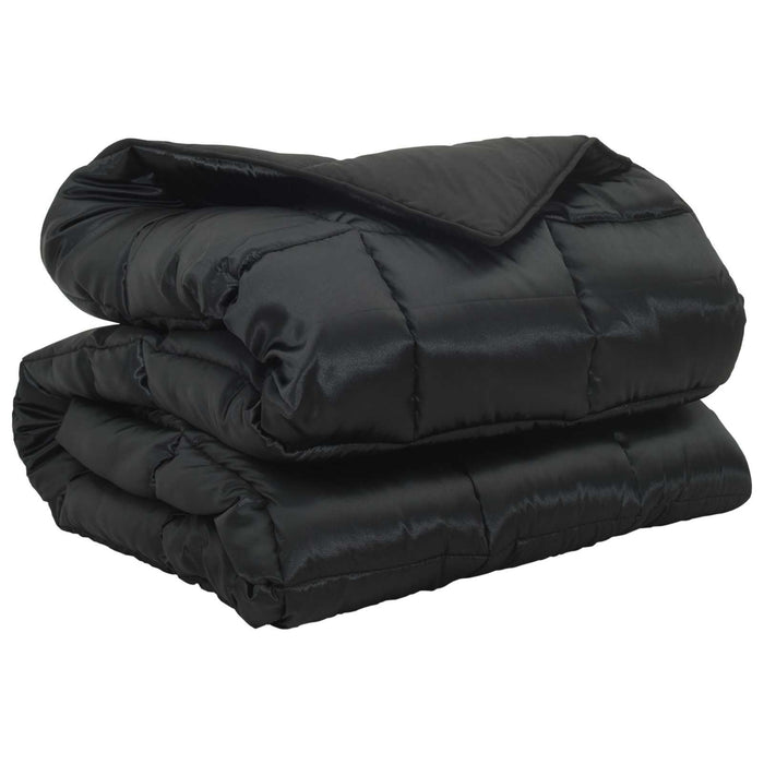 Duvet de iarnă Negru 200 x 140 cm Satin și Microfibra - WALTI WALTI