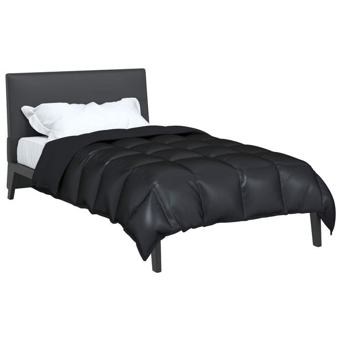 Duvet de iarnă Negru 220 x 135 cm Satin și Microfibra - WALTI WALTI