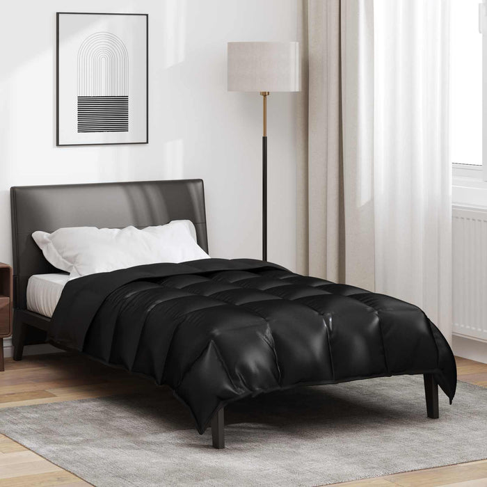 Duvet de iarnă Negru 220 x 155 cm Satin și Microfibra - WALTI WALTI