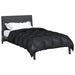 Duvet de iarnă Negru 220 x 155 cm Satin și Microfibra - WALTI WALTI