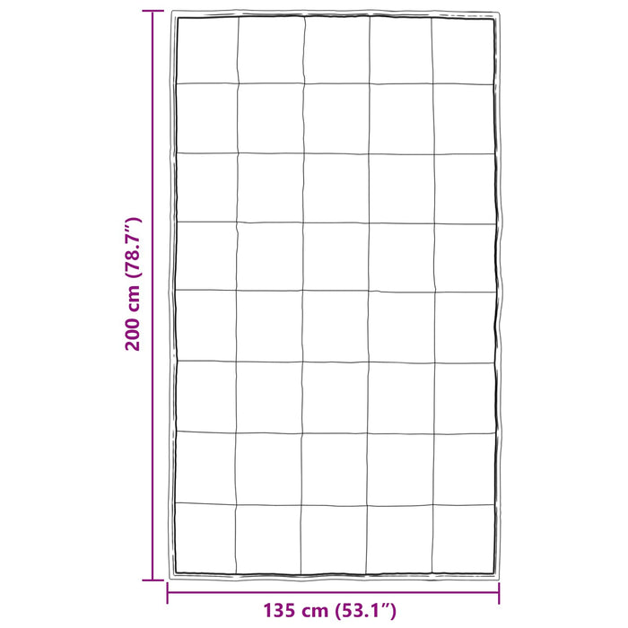 Duvet de iarnă Argintiu 200 x 135 cm Satin și Microfibra - WALTI WALTI