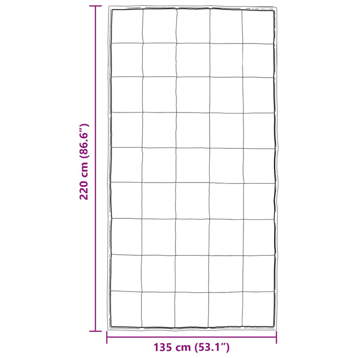 Duvet de iarnă Argintiu 220 x 135 cm Satin și Microfibra - WALTI WALTI