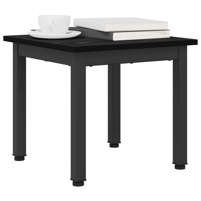 Masă de cafea Stejar Negru 40 x 40 x 36 cm Lemn compozit - WALTI WALTI