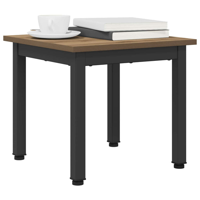 Masă de cafea Stejar artizanal 40 x 40 x 36 cm Lemn compozit - WALTI WALTI