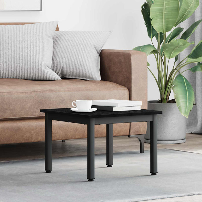 Masă de cafea Stejar Negru 50 x 50 x 36 cm Lemn compozit - WALTI WALTI