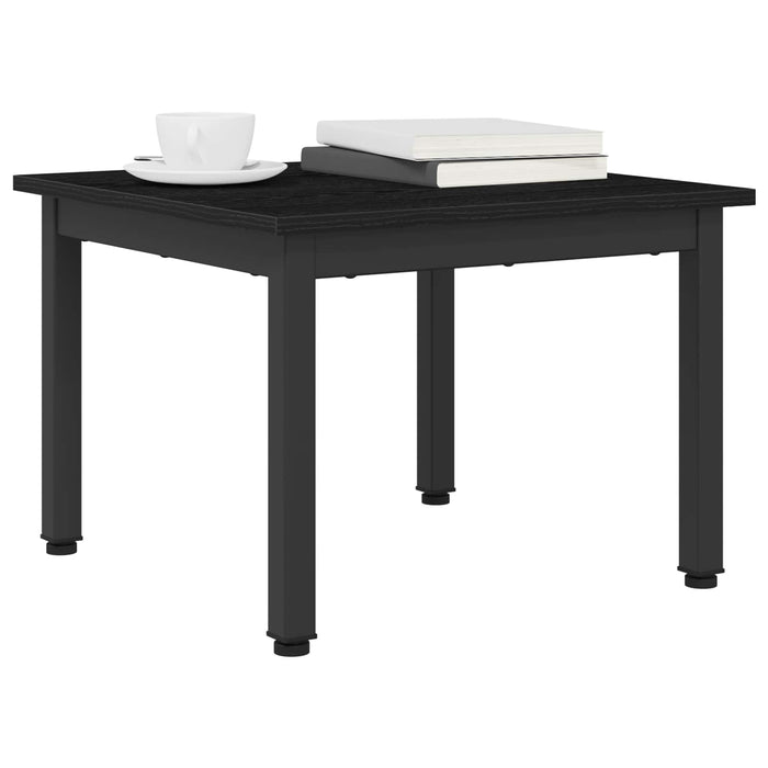 Masă de cafea Stejar Negru 50 x 50 x 36 cm Lemn compozit - WALTI WALTI