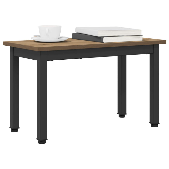 Masă de cafea Stejar artizanal 60 x 30 x 36 cm Lemn compozit - WALTI WALTI