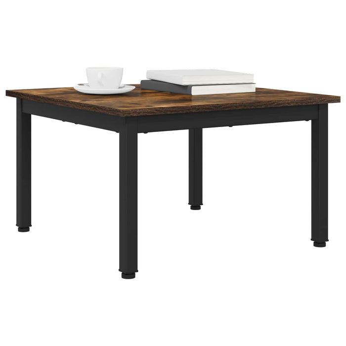 Masă de cafea Stejar fumuriu 60 x 60 x 36 cm Lemn compozit - WALTI WALTI