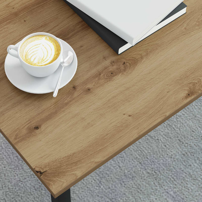 Masă de cafea Stejar artizanal 100 x 50 x 45 cm Lemn compozit - WALTI WALTI