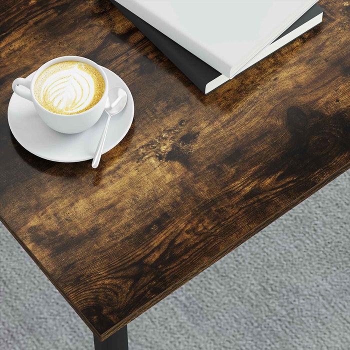 Masă de cafea Stejar fumuriu 80 x 80 x 45 cm Lemn compozit - WALTI WALTI